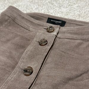Banana Republic | S / 2/4 | Tan | Corduroy Button-Down Midi Skirt